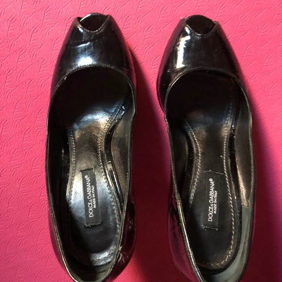 $900 Dolce Gabbana Authentic Leather heels size 35 usa 5 - Picture 10 of 11